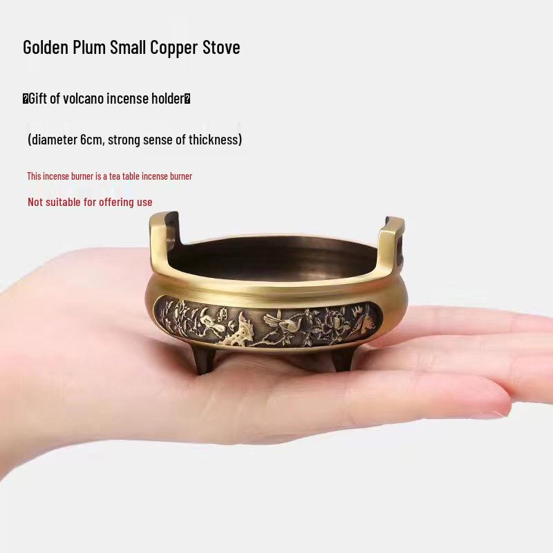 Pure Copper Indoor Guanyin and Buddha Incense Burner - Large & Small Options