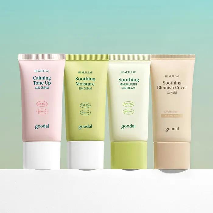 Goodal Houttuynia Cordata Sunscreen Mini 2-EA Set (Moisture/Tone-up/Mineral Sunscreen/Sun BB Cream 25ml) Moisture Tone-Up Sunscreen 25ml