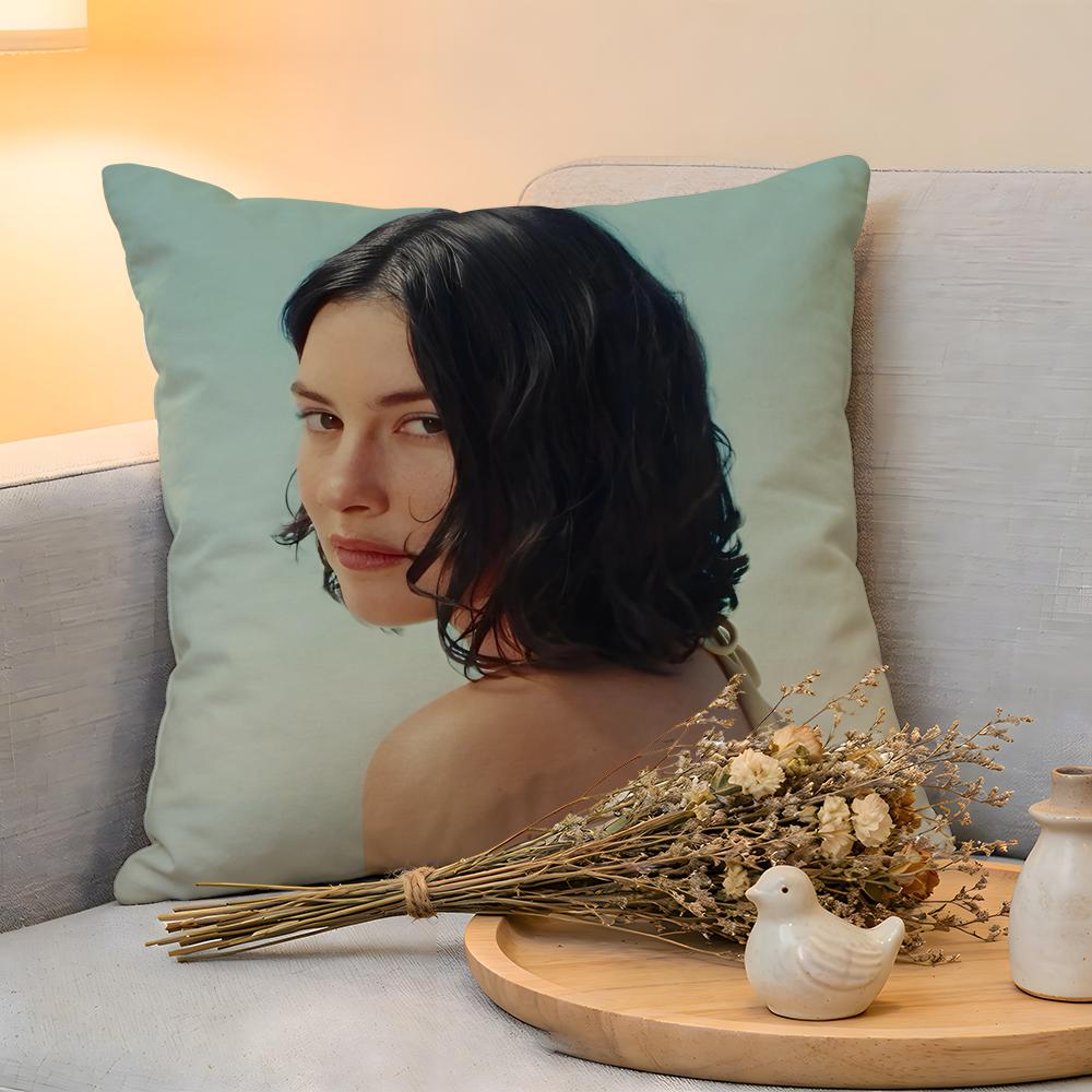 

Cushion Cover Linen SkinFriendly Soft Decorative Case for Sofa Home Decor Hot Singer GGracie Abrams Pillow cover 30x30 cm
