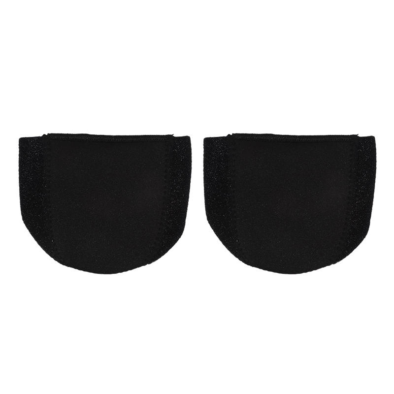 1 Pair Silicone Heel Pads Shock Absorption Relieving Leg Pressure Adjustable Straps To Prevent Slipping Insoles S/L Size