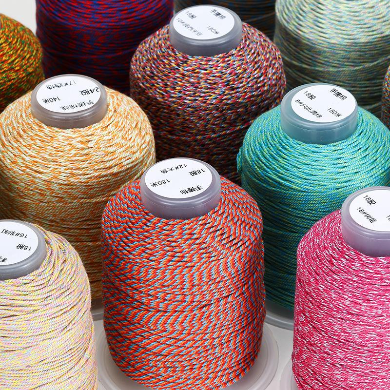 Tibetan Hand-Rubbed Cotton Thread Xingyue Bodhi Wenwan Bracelet, Non-Elastic Special Wire Rope, Wear-Resistant Beaded Woven Cotton Rope