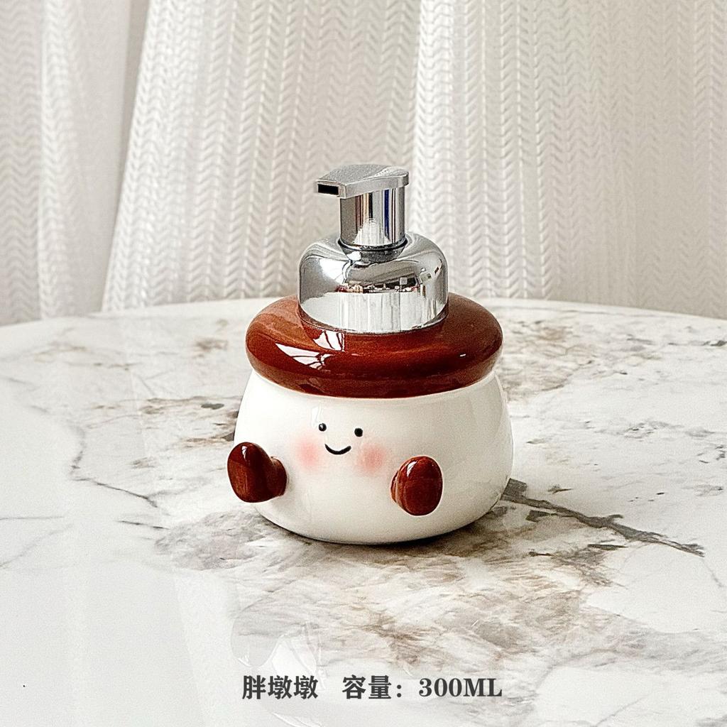 Biscuits Candy Figures Ceramic Lotion Bottles Household Shampoo Moisture Bottles Portable Soap Dispensers Bathroom Accessories