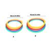 Educational Hopscotch Ring Training Game For Kids Body Sensory Development Antislip Plastic Hoops for Outdoor Activity