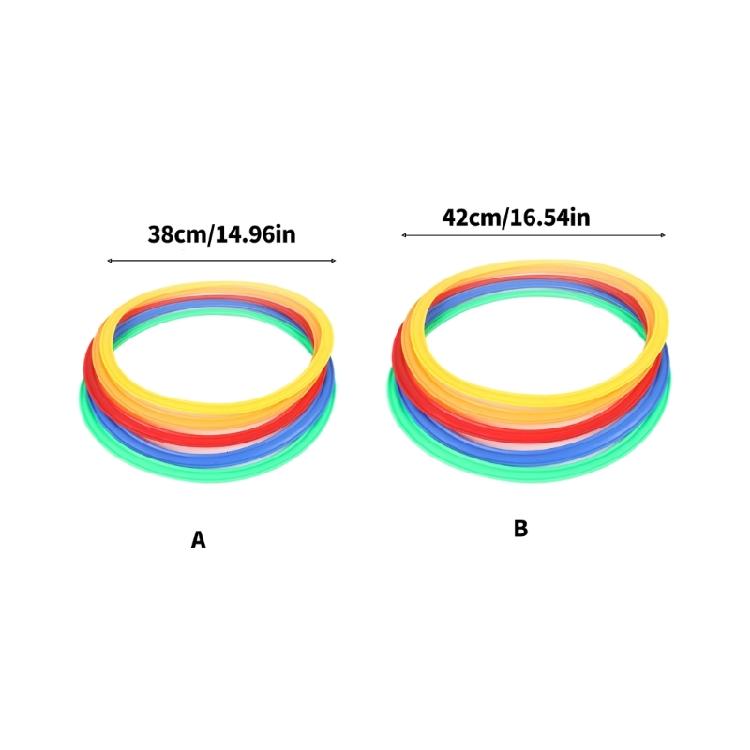 Educational Hopscotch Ring Training Game For Kids Body Sensory Development Antislip Plastic Hoops for Outdoor Activity