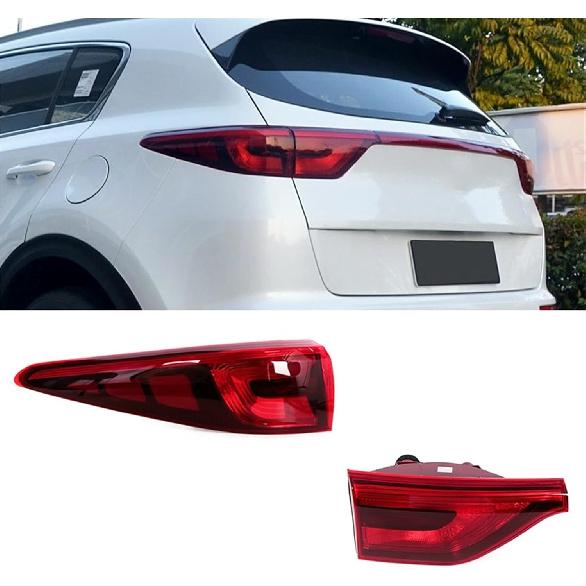 Compatible for KX5 KIA Sportage 2016 2017 2018 Car Taillight Steering Light Brake Light Reverse Light Warning Flashing Light Driving Light(Outer
