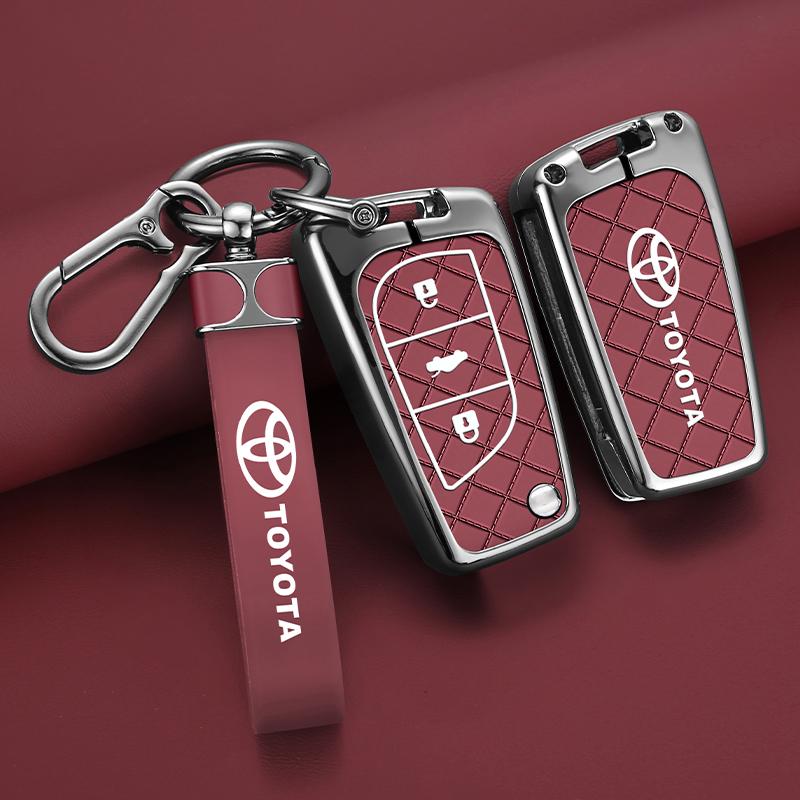 OFWP3 For Toyota Auris Corolla Avensis Verso Yaris Aygo Scion TC IM 2014 2015 2016 Key Bag New Zinc Alloy Car Remote Key Case Cover
