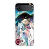 Aya Takano Hard PC Phone Case For Samsung Galaxy Z Flip 5 4 3 Transparent Cover For Galaxy Z Flip 6 Foldable Shockproof Case Bag