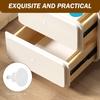 Cabinet Door Handle Set Multipurpose Sturdy Single Grain Small Handle Kit Easy to Install Round Drawer Dresser Pulling Knob for