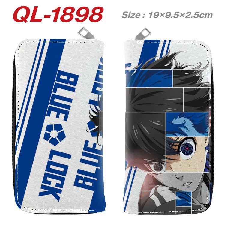 Blue Lock Anime Long Wallet Colorful Zipper Purse Handbag Card Holder Coin Bag Blue Lock Merchandise 1pcs