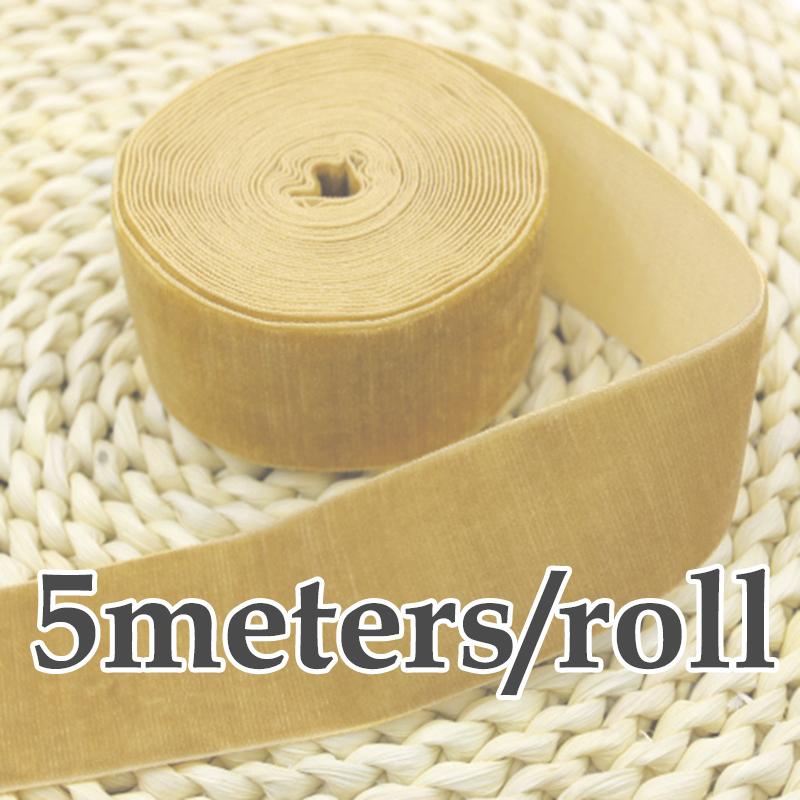 (5 Meter/Rolle) 40mm Samtband Großhandel Geschenkverpackung Dekoration Weihnachtsklipspitzenband Handgefertigte Feiertagsparty-Dekoration
