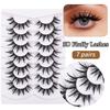 7 Pairs Of False Eyelashes, Thick, Exaggerated Curling, Simulated Eyelashes, Grafted Eyelashes