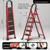 Housewarming Joy Portable Folding A-frame Ladder, Carbon Steel, 4-5 Steps