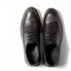 Brand Mens Oxfords Shoes Handmade Cowhide Leather Round Head Lace Up Business Formal Dress Shoes Non-Slip Rubber Soled Men Flats
