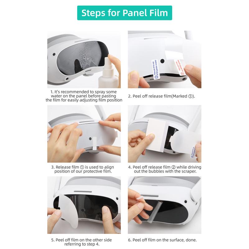 Ochelari VR Lentile Film de protecție rezistent la zgârieturi Film moale pentru ecran Hd compatibil pentru Pico 4