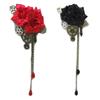 Gothic Steampunk Hair Clip Women Girl Punk Floral Gear Hairpin Barrettes Costume