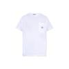 Solid Color Crew Neck Fitted Short Sleeve T-Shirt Men Tops White 801521957-A0001