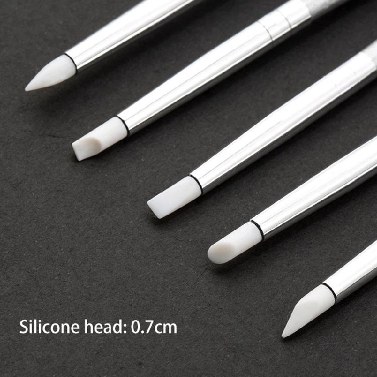 Silicone Paint Gadget with Soft Tip Sculpting Brush for Polymer Pottery Shaping