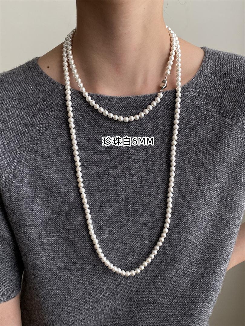 

Французское жемчужное ожерелье с бусинами, многослойное, нишевый дизайн, легкая роскошь, изысканный темперамент, универсальное, с высоким чувством личности, ожерелье женское
