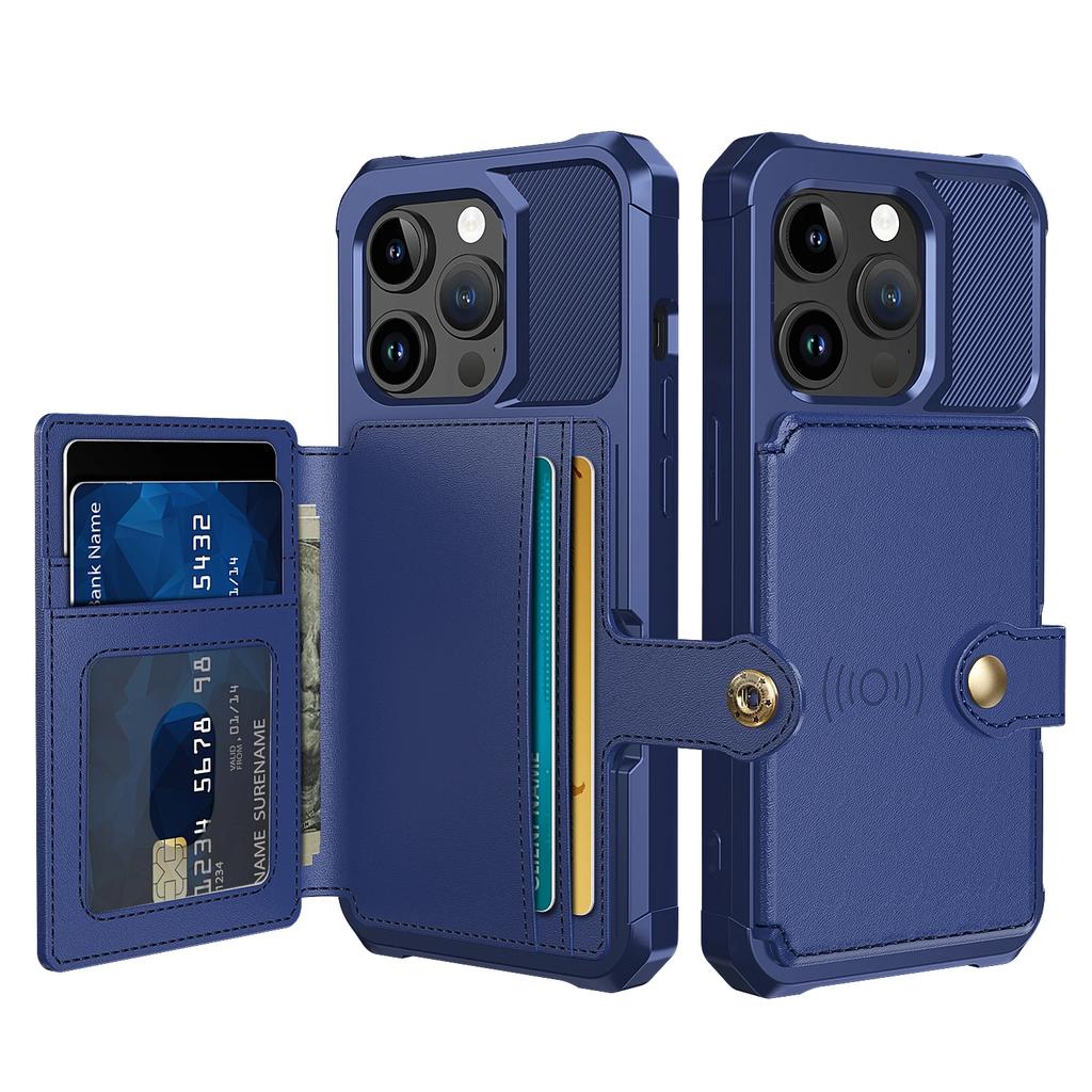Magnetic Cards Solt Wallet Leather Case for iPhone 15 Plus 16 17 Pro Max Air 14 13 12 11 Anti Drop Bag Holder Pocket Cover