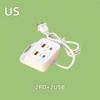 USB Power Adapter With Surge Protection USB Charging Station And Multifunctional Phone Holder 4-Port Power Adapter For Home