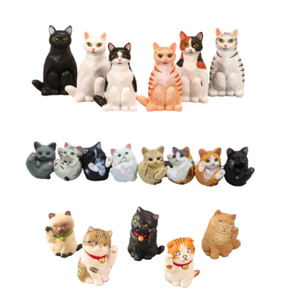 Kreskówkowy Kot Figurka Dekoracja Tortu Kolekcjonerska Zabawka Dla Dzieci Pcv Guangdong 5cm