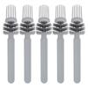 5Pcs Comb Cleaning Brush Plastic Dense     Handle Portable Hair Brush Cleaner