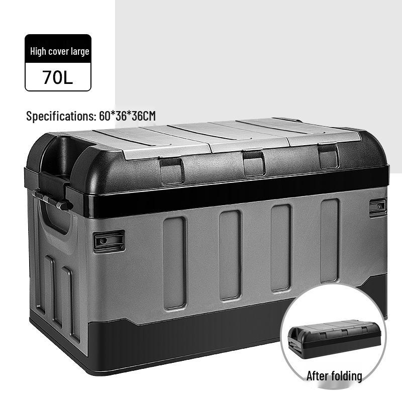 Vehicle Trunk Organizer: Car Interior Storage Box and Tail Box Case for Practical Item Collection.