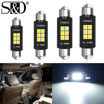 1 Stück 272 239 C10W Auto LED 6SMD 3030 Kennzeichen Innenraumleuchte C5W 31mm 36mm 39mm 41mm Innenlicht Kennzeichenbeleuchtung Auto Lampe 12V