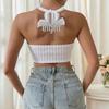 Dámská sexy třásňová halter vesta - Nový letní design, krátký top bez rukávů