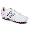 New Balance 442 V2 Pro Round Toe Lace-Up HG (Rubber Short Studs) Firm Ground Soccer Shoes Unisex Soccer Shoes White Red MS41HWT2
