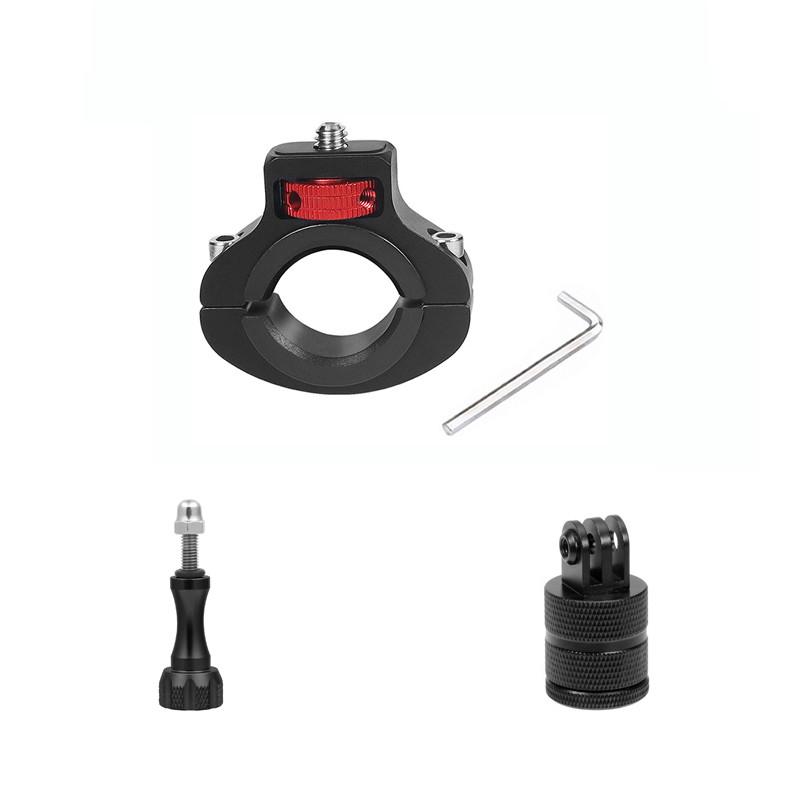 Metal Reinforced Motorcycle Bicycle Handlebar Clip Mount 1/4" Screw Phone Holder for GoPro 13 12 11 10 Insta360 X4 X3 Accessory