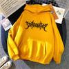 Korean Version Autumn and Winter Loose Letter Hooded Fleece Sweater Women
