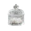 Qianxing Crystal Glass Crown Design Candy & Dried Fruit Jar