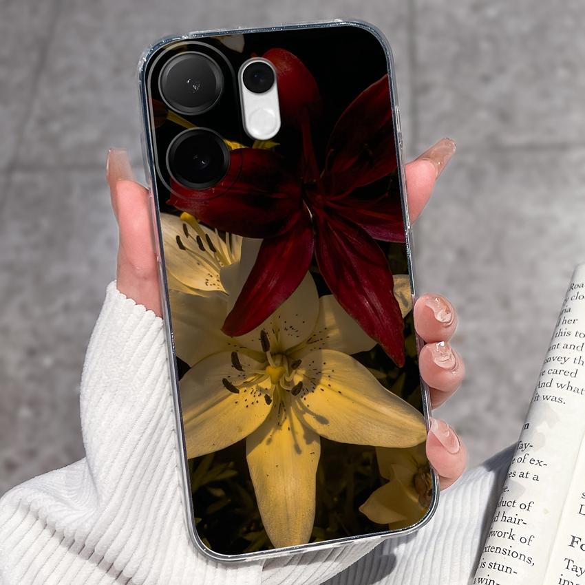 For Vivo V60 V50 V40 Lite V40e V30e V20 Pro SE Phone Case Beautiful Mountain Range Patterns Transparent TPU Anti Slip Soft Back Covers For Vivo Casing