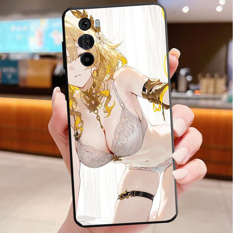 Phone Case For Motorola Edge 50 40 Pro 60 50 40 30 Ultra Neo Fusion Moto G Play G Stylus G Power G Anime Girl