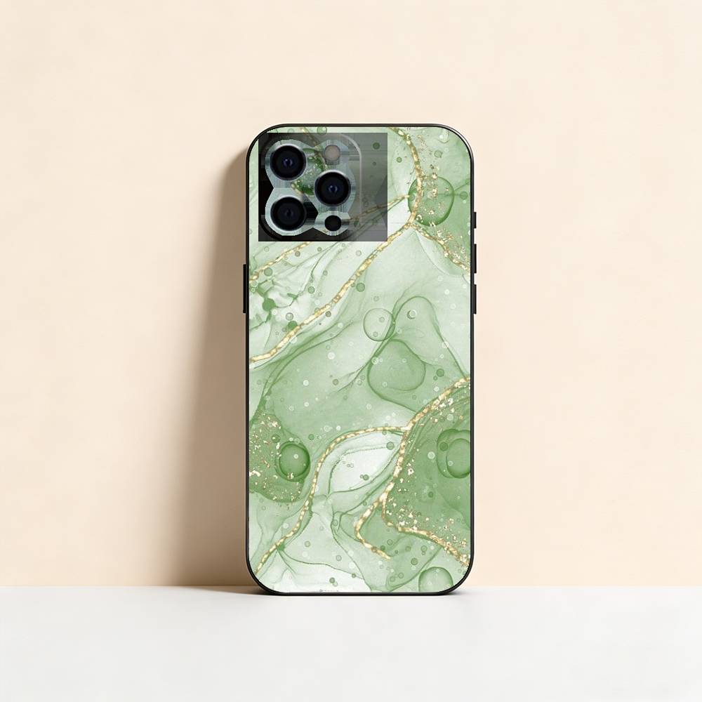Marble Pattern Phone Case For iPhone 17, 16,15,14,13,12,11 Plus,Pro Max, Others Soft Black Cover
