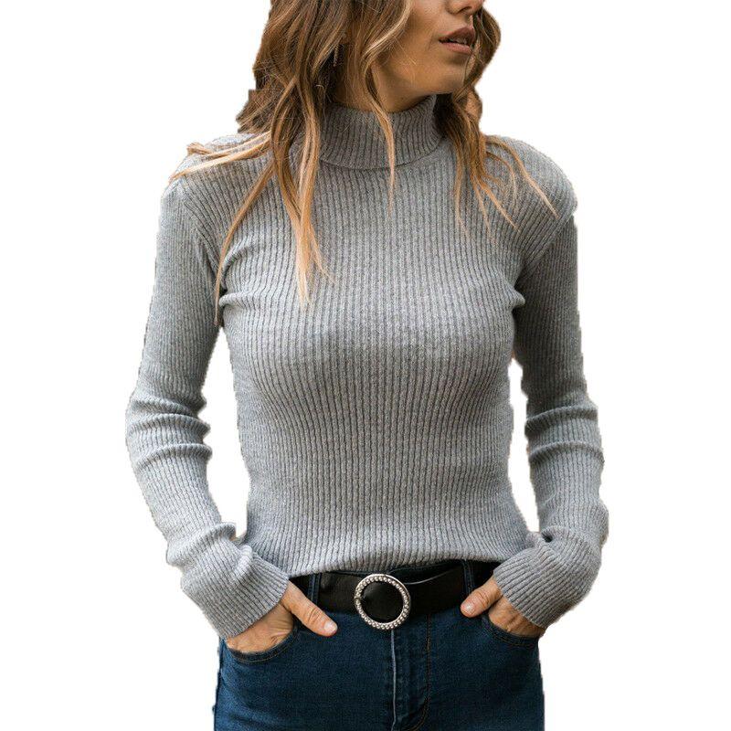Women's Winter Turtleneck Sweater Casual Slim Fit Long Sleeve Warm Tops Blouse
