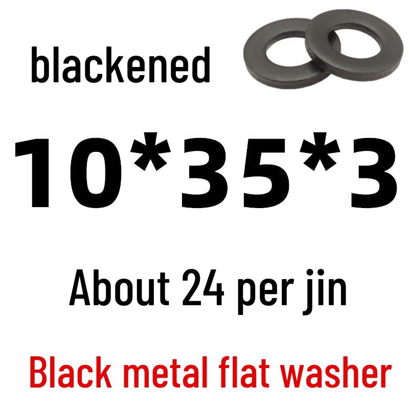 Thickened Black Iron Flat Washer for Screws, Non-standard Round Design