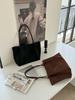 Retro Solid Color Faux Suede Women's Shoulder Bags Fashi Versatile Ladies Underarm Bags Casual Large Capacity Female Tote Bag