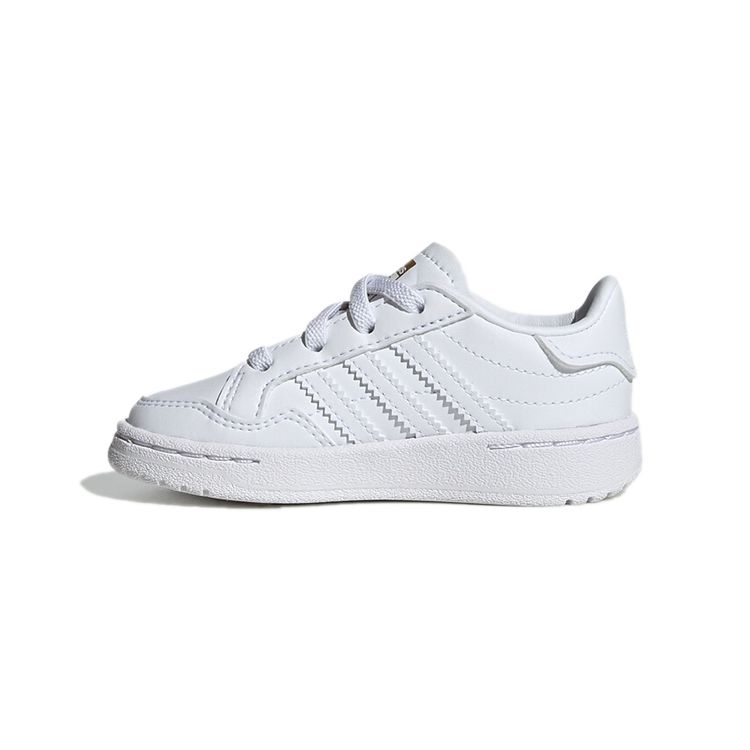 Adidas Originals Team Court El I Low Top Casual Sneakers Baby Sneakers White EF6827