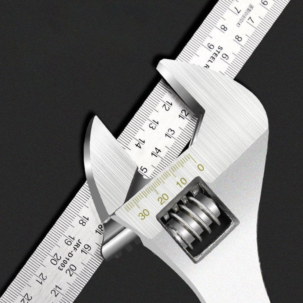 High-carbon Steel Forged Chrome-Plated Flexible Adjustable Wrench - Adjustable Wrenches with Heat Treated