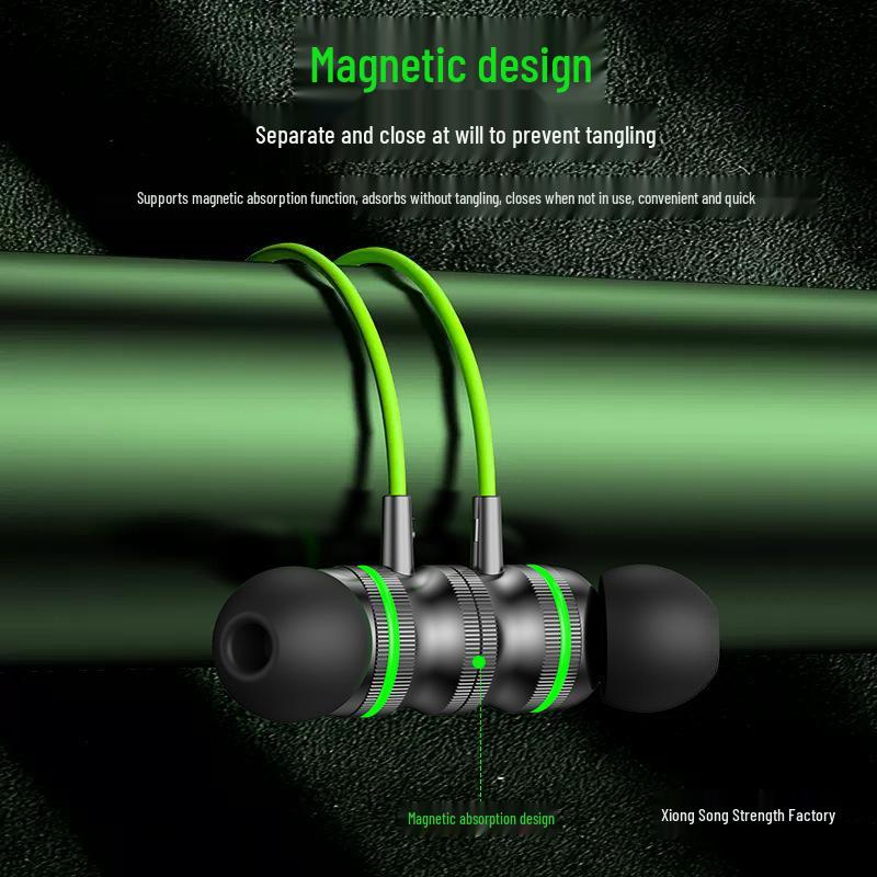 Metal Magnetic Gaming Earphones, Wired In-Ear with Type-C Angled Plug for Precise Sound Localization