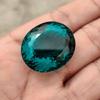 Huge Size Hand Faceted Oval Cut Glass Stone, Loose Stone, 88.50 Carat, 30x26x20 MM Size Stone.