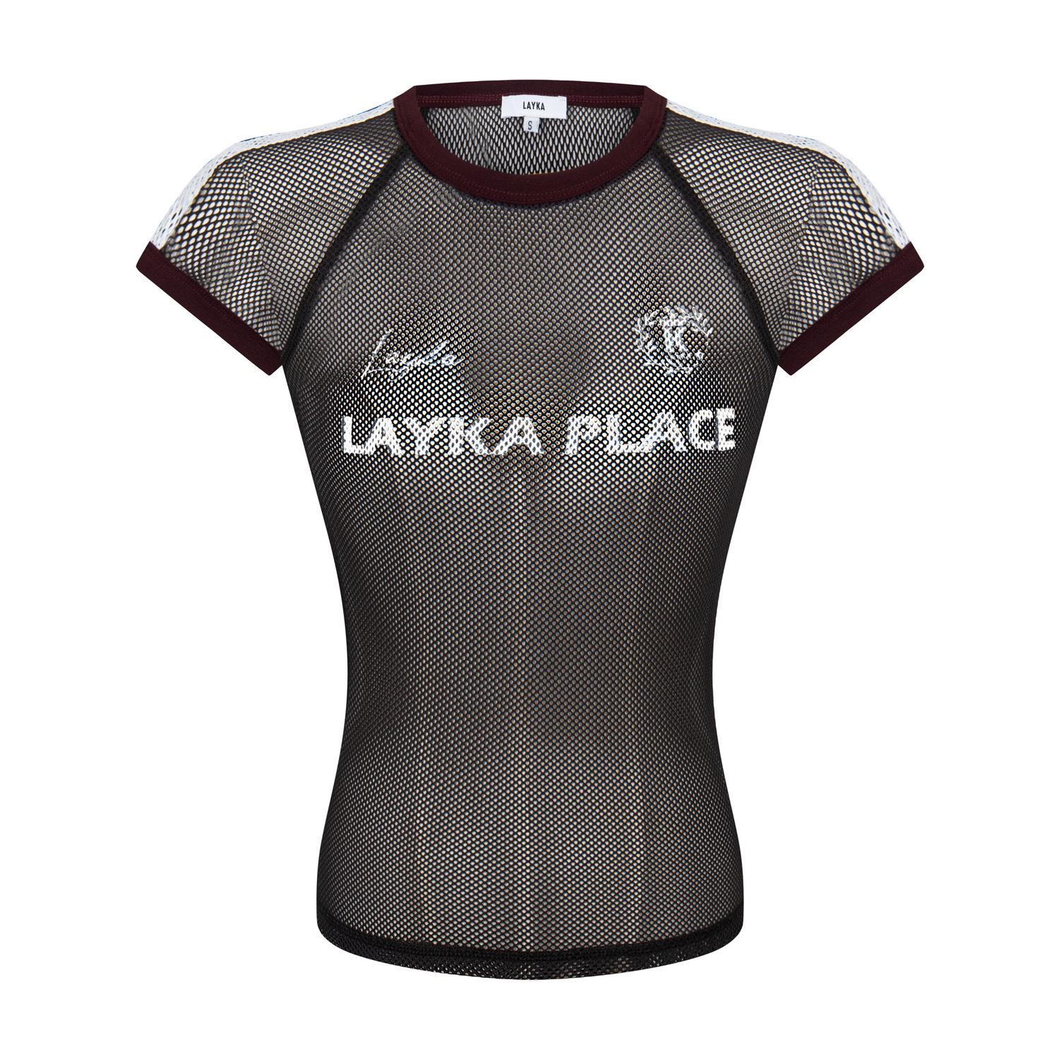 

UNBDNS Summer Slim Fit Mesh Short Sleeve T-Shirt for Women Medium темно-сірий