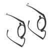 Magnifying Makeup Glasses Eye Flip Down Lens Fashionable Makeup Single Sided Glasses Black