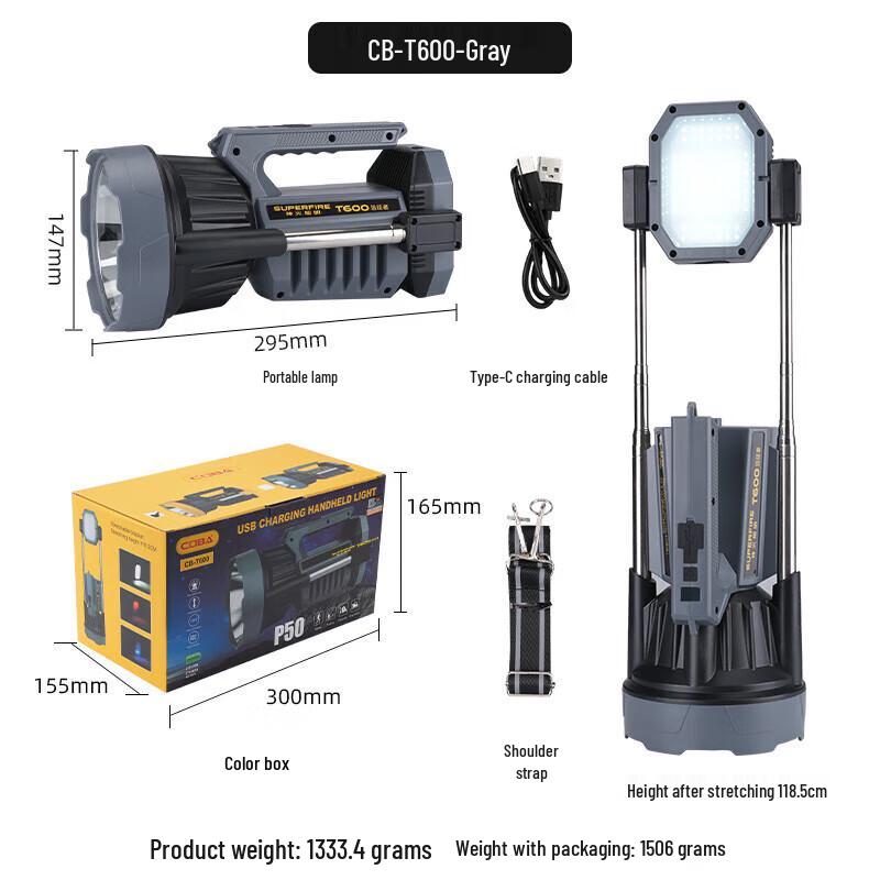 SupFire CB-T600 Powerful LED Flashlight