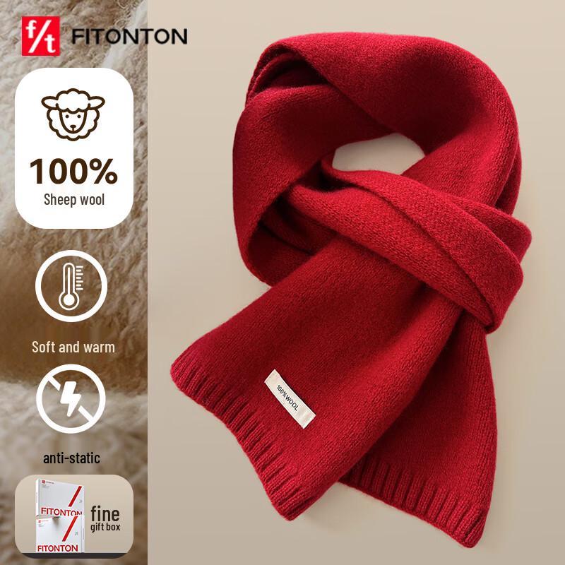 

FitonTon Women s 100% Wool Winter Scarf & Shawl