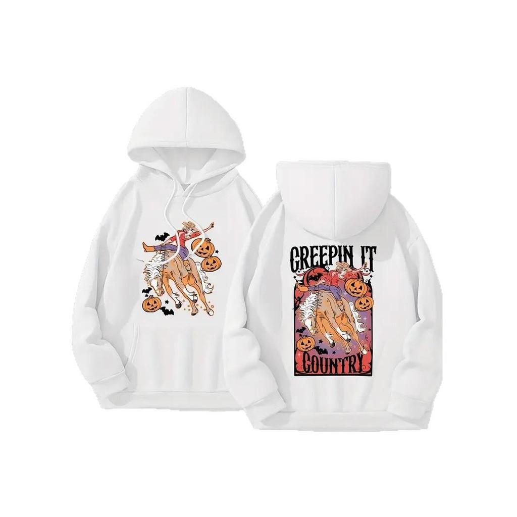 2025 Creepin It Hoodie: New Style Long-sleeved, Loose Fit Casual Sweatshirt for Autumn/Winter