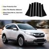 Piano Posts for Honda Black Pillar 6pcs CRV 2017- Set Window Trim Cover Sets