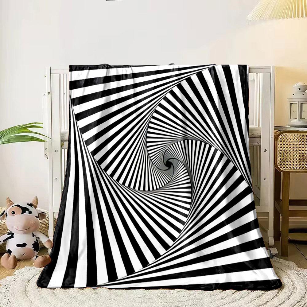 Hypnotic Spiral Pattern print blanket soft and cozy perfect for the living room bed sofa or a nap,gift